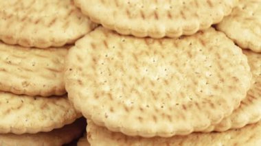 Yağsız kurabiye yığını