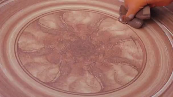 大喜びさせる陶工の描画 — ストック動画