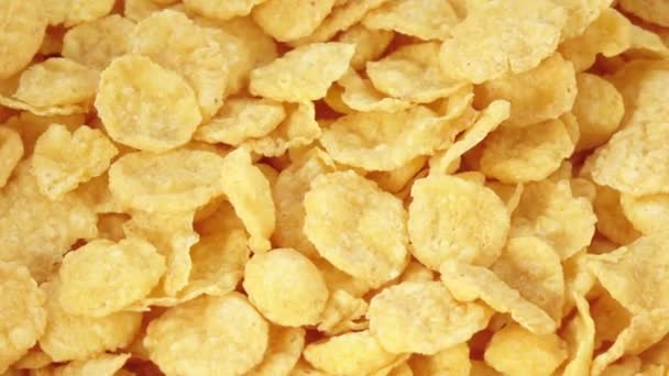 Corn flakes without glaze — Stock Video