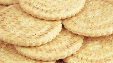 Yağsız kurabiye yığını