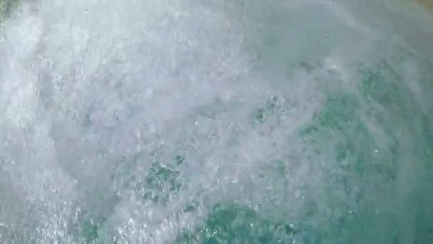 Water in the jacuzzi — Stock Video