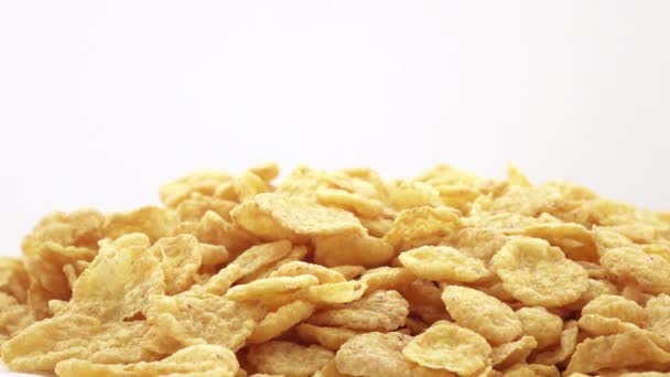 Cornflakes zonder glazuur — Stockvideo