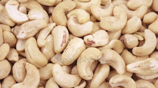 Flera cashewnötter — Stockvideo