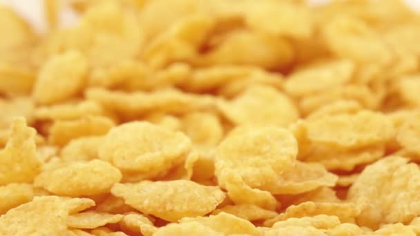 Corn flakes without glaze — Stock Video