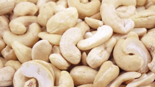 Verschillende cashewnoten — Stockvideo