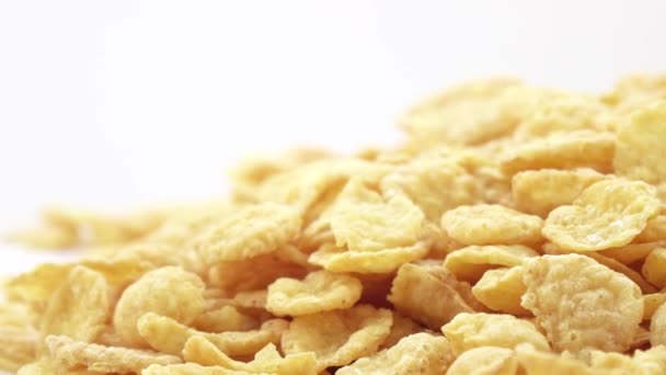 Cornflakes zonder glazuur — Stockvideo