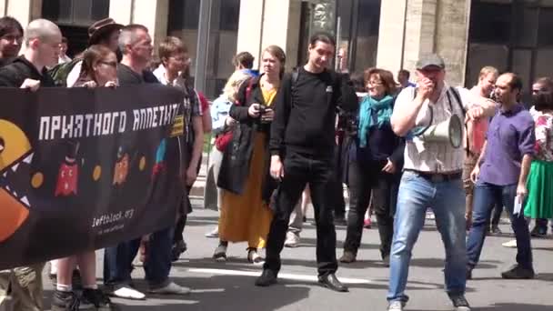 Проти корупції, організованої Навального — стокове відео