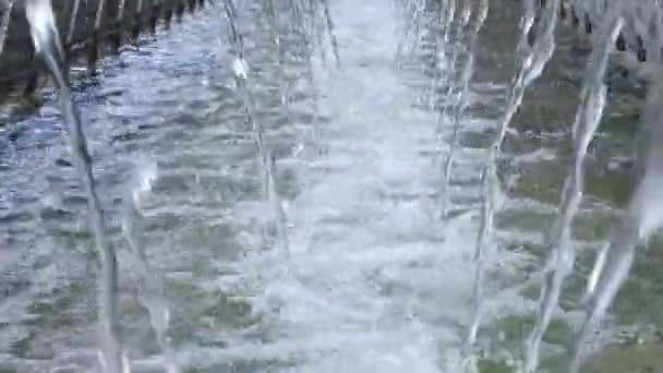 Струмені водного фонтану — стокове відео