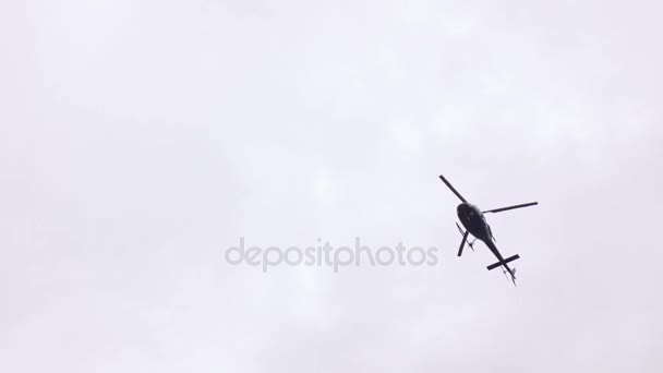 Police patrouille hélicoptère — Video