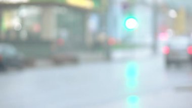 Şiddetli yağmur optik görüntü araba reçel