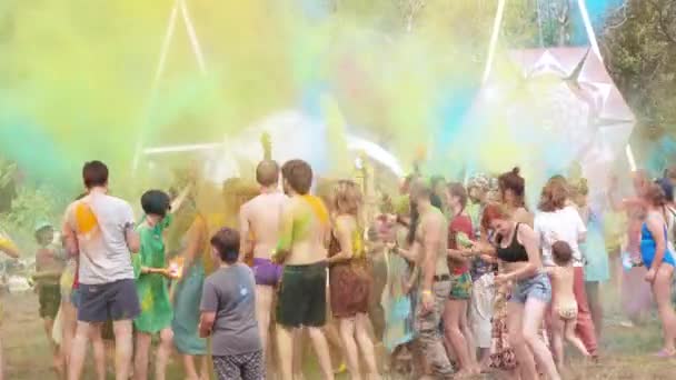 Festival dei Colori di Holi — Video Stock