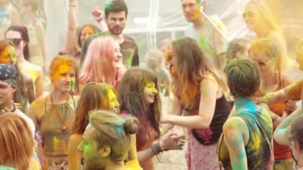 Holi Renk Festivali — Stok video