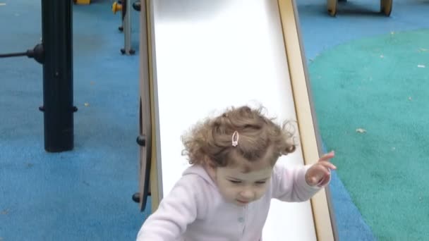 Child on playground — Stock Video