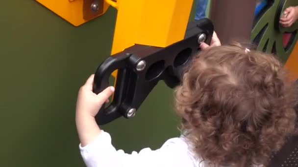 Child on playground — Stock Video