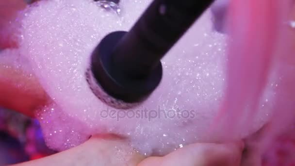 Burbujas de jabón en las vacaciones — Vídeo de stock