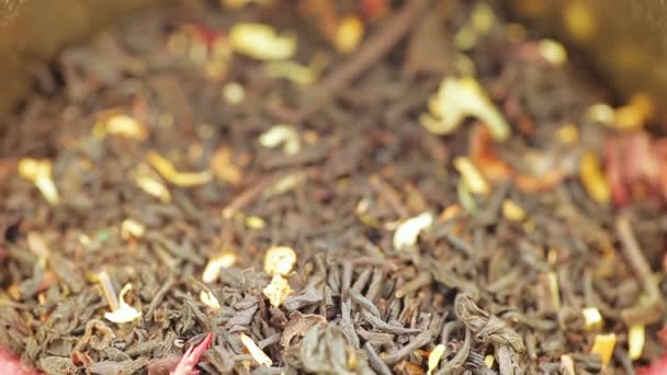 Herbata w żelazo słoik z pokrywką — Wideo stockowe