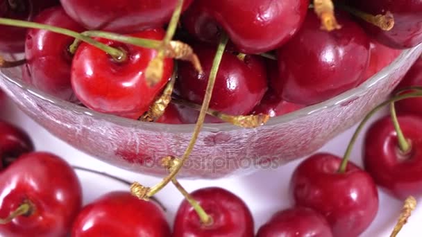 Meyveleri tatlı kiraz — Stok video