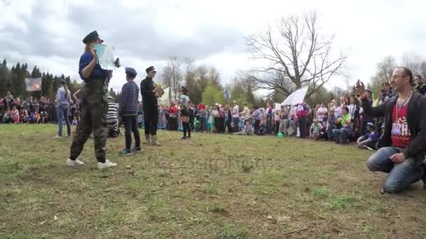 Zespoły wystąpień biorące udział w rajdzie — Wideo stockowe