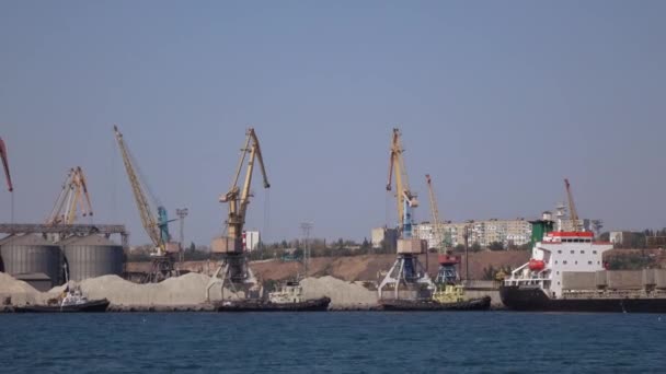 Berdyansk del puerto marítimo — Vídeo de stock