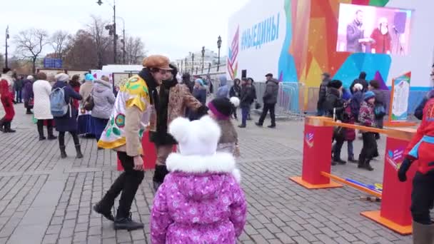 Святкування дня національної єдності — стокове відео