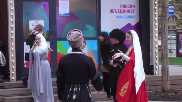 Ingush Chechen-volksdansen — Stockvideo