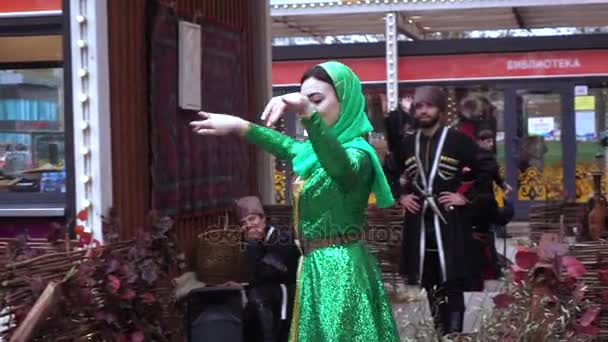 Ingush Chechen-volksdansen — Stockvideo
