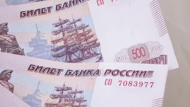 Números consecutivos em rublos — Vídeo de Stock