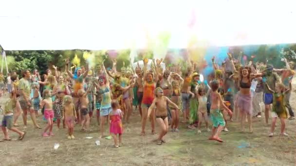 Festival dei Colori di Holi — Video Stock