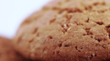 Yulaf ezmeli kurabiye yığını