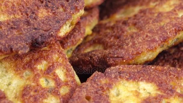 Fry cutlet from caviar — Stock Video