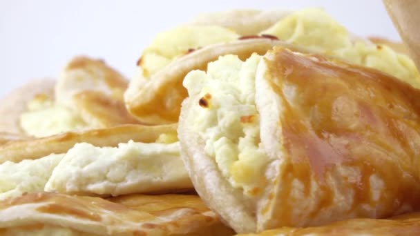 Preparación de pastel de queso sochnik — Vídeo de stock