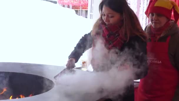 Feriado popular maslenitsa — Vídeo de Stock