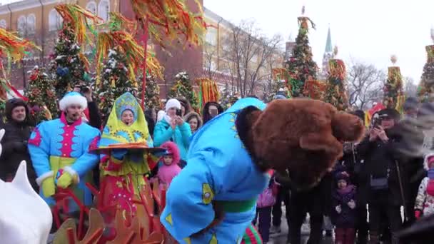 Vacaciones populares Maslenitsa — Vídeos de Stock