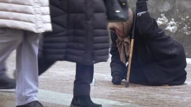 Demander l'aumône dans la rue — Video