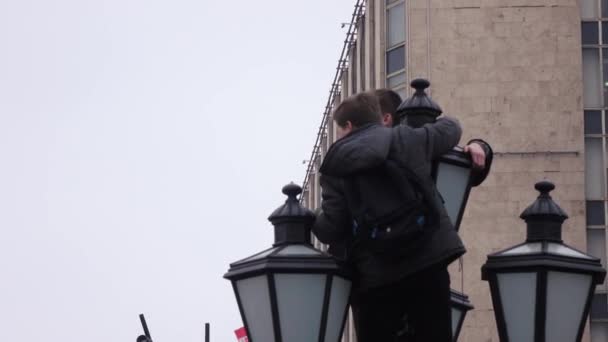 Manifestación en apoyo del boicot en 2018 — Vídeo de stock