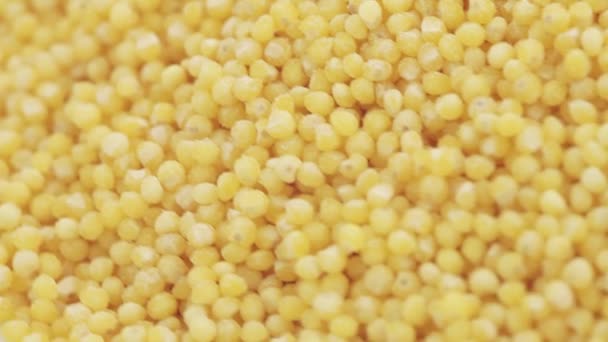 Millet geschuurd in bulk — Stockvideo