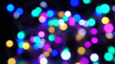 Bokeh dönen daireler