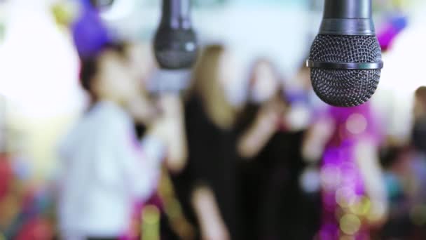Odak karaoke barda — Stok video