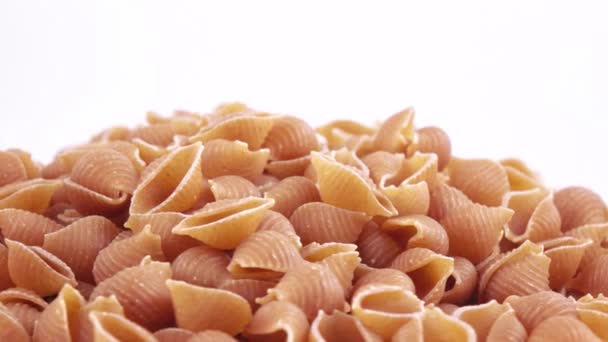 Pasta van polby bulk — Stockvideo