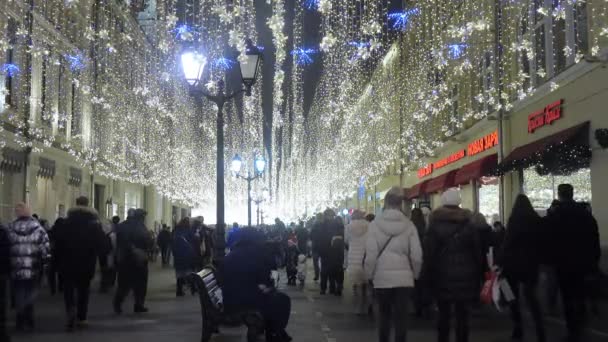 Nikolskaya calle en Moscú — Vídeo de stock