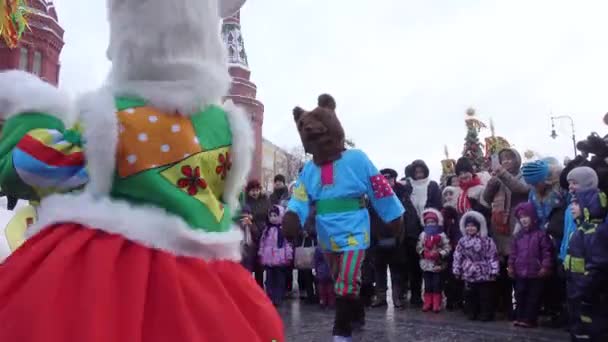 Folk holiday Maslenitsa — Stock Video