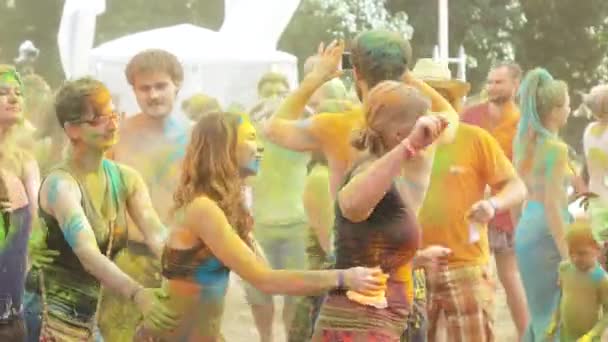 Festival dei Colori di Holi — Video Stock