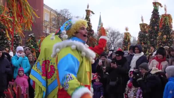Maslenitsa święta ludowego — Wideo stockowe