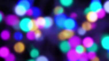 Bokeh dönen daireler