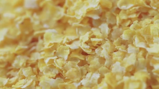 Corn flakes wholegrain — Stock Video