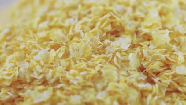 Corn flakes wholegrain — Stock Video