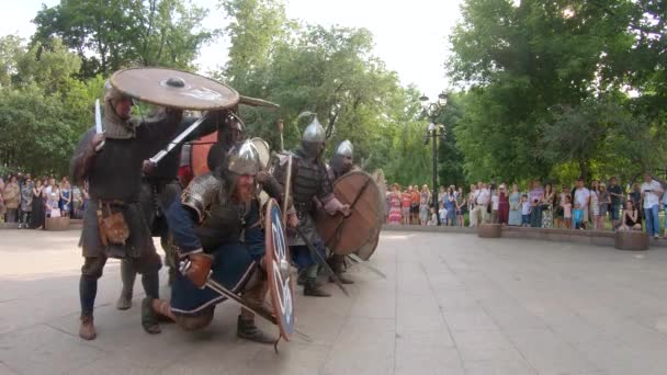 Esquadrão militar russo — Vídeo de Stock