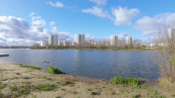 Beco em um parque da cidade — Vídeo de Stock