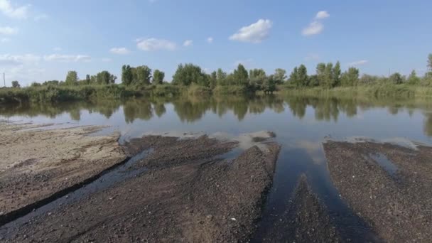 Озера технічні відходи — стокове відео