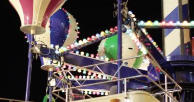 Carousel on Red Square in defocus